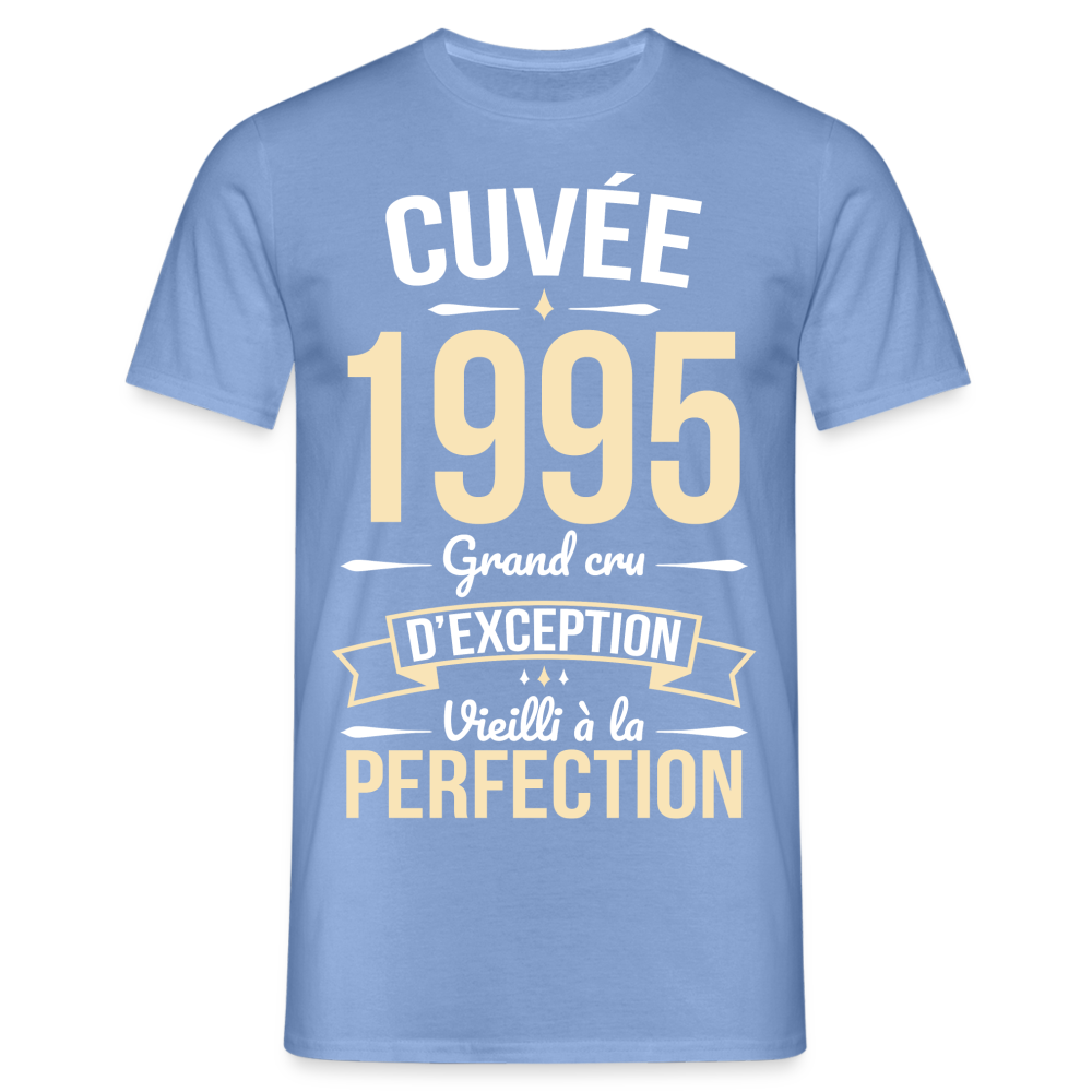 T-shirt Homme - Anniversaire 30 Ans - Cuvée 1995 - carolina blue