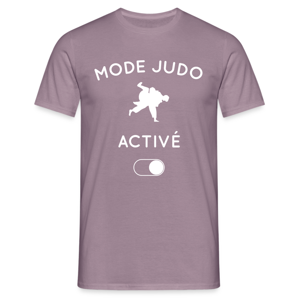 T-shirt Homme - Mode judo activé - mauve gris 