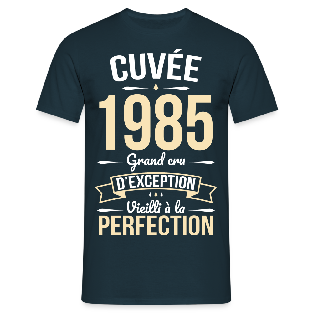 T-shirt Homme - Anniversaire 40 Ans - Cuvée 1985 - marine