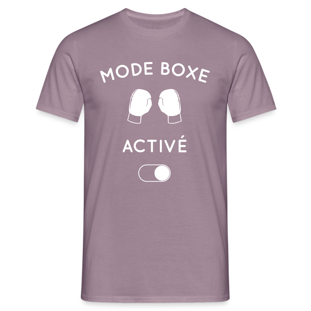 T-shirt Homme - Mode boxe activé - mauve gris 