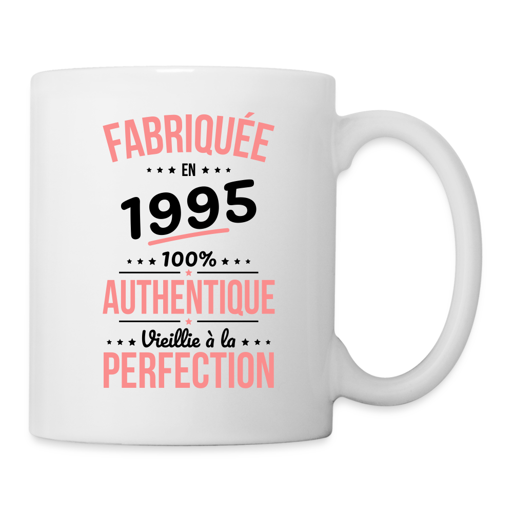 Mug blanc - Anniversaire 30 Ans - Fabriquée en 1995 - blanc