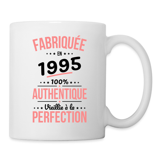 Mug blanc - Anniversaire 30 Ans - Fabriquée en 1995 - blanc