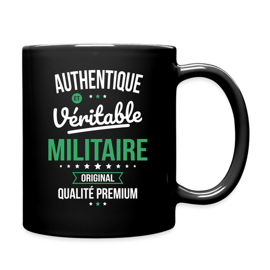 Mug uni - Authentique et véritable Militaire - noir