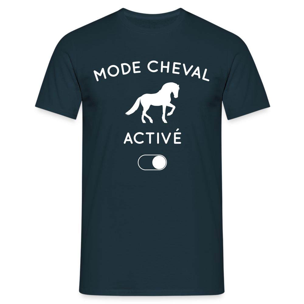 T-shirt Homme - Mode cheval activé - marine