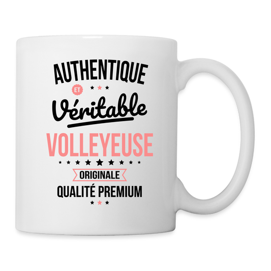 Mug blanc - Authentique et véritable Volleyeuse - blanc