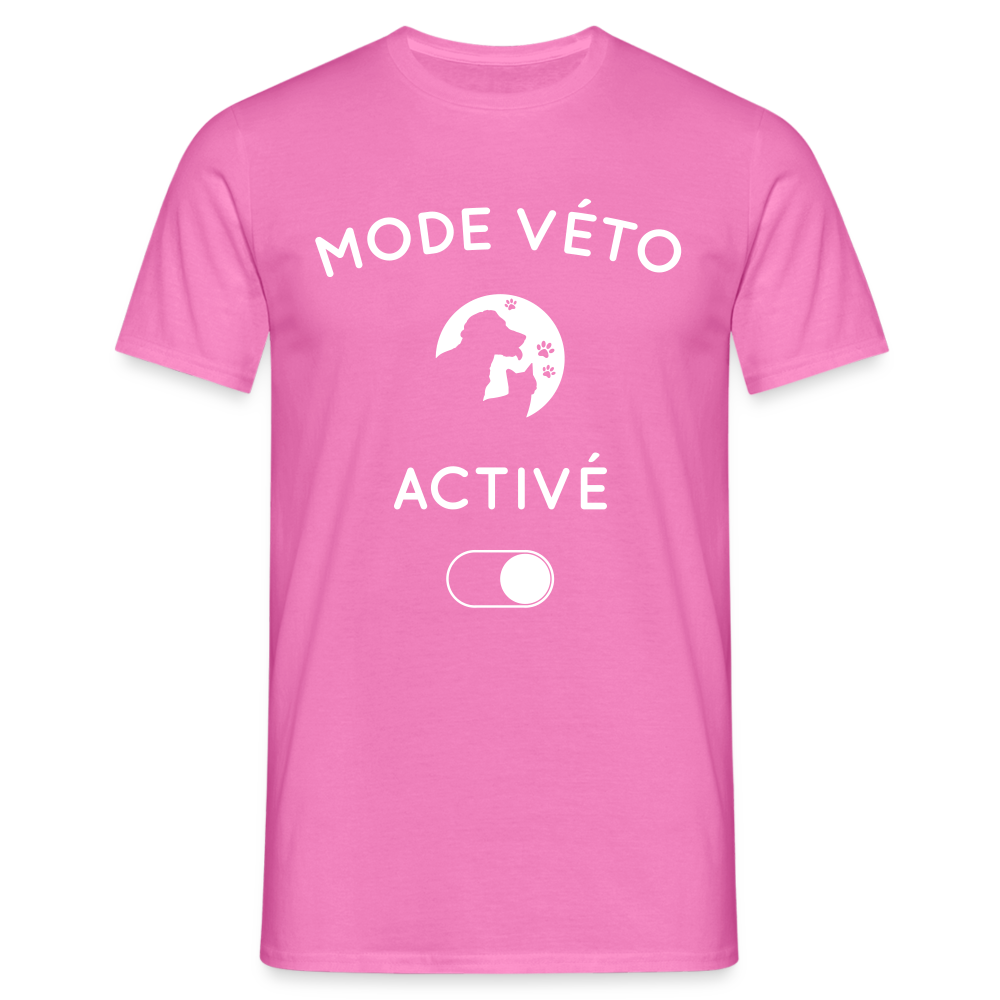 T-shirt Homme - Mode véto activé - rose