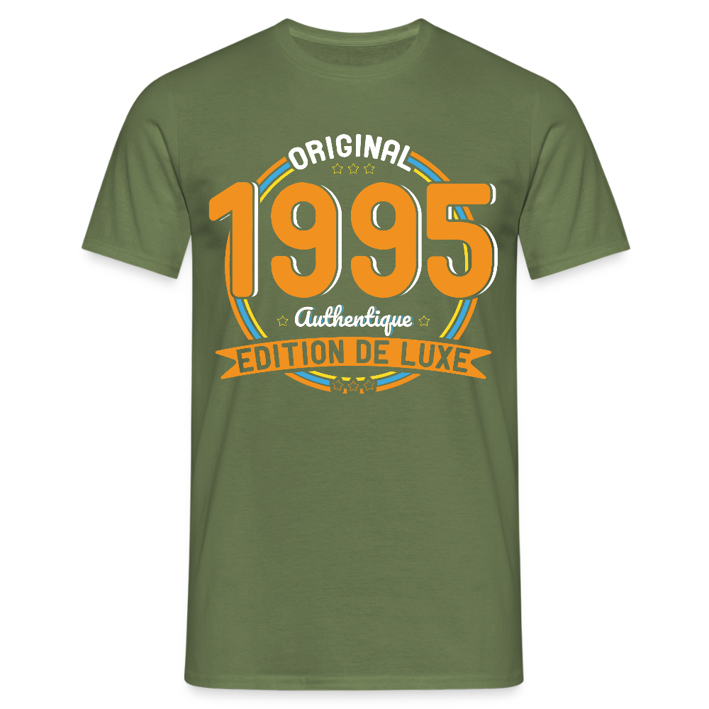 T-shirt Homme - Anniversaire 30 Ans - Original 1995 Authentique - vert militaire