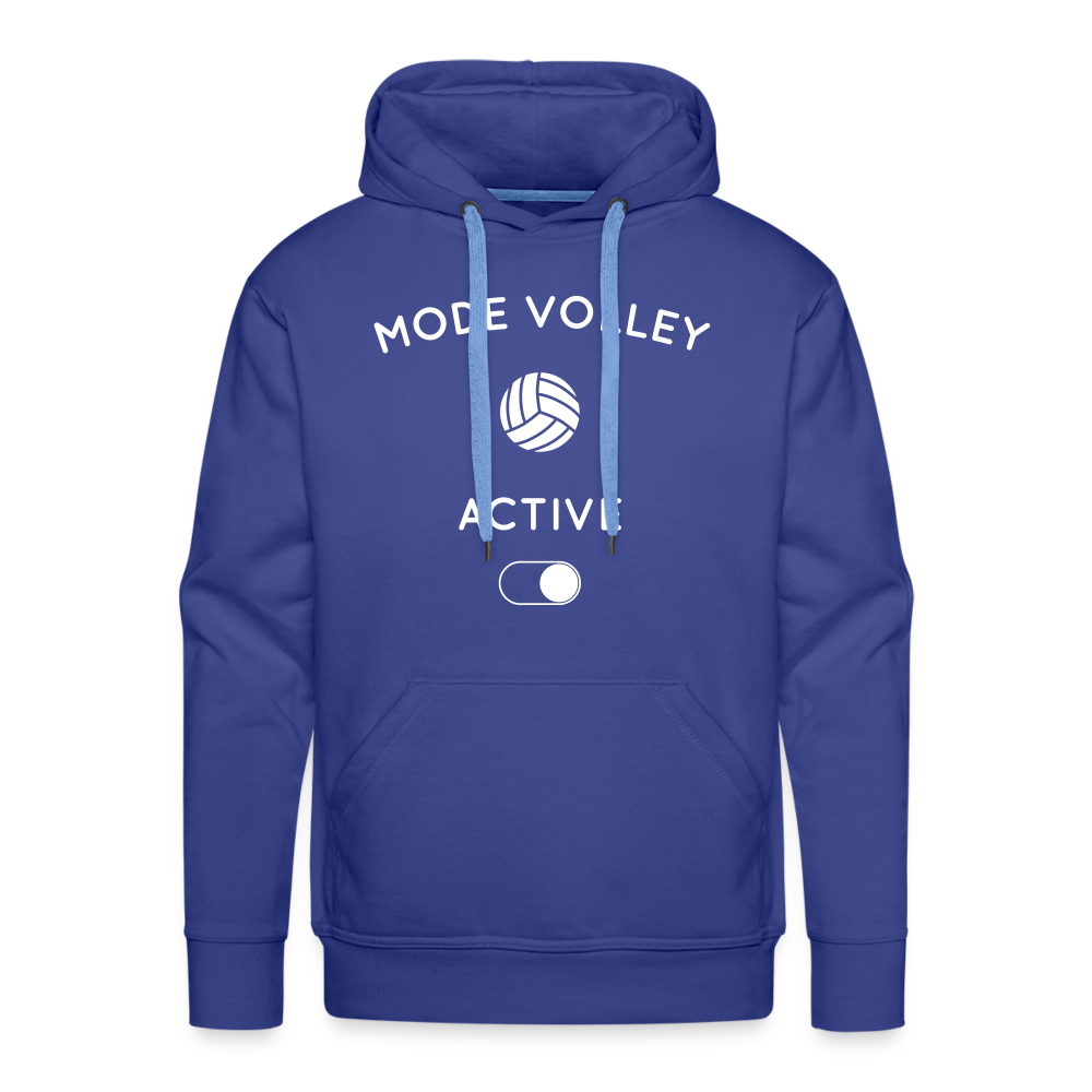 Sweat à capuche Premium Homme - Mode volley activé - bleu royal