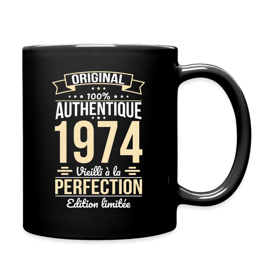 Mug uni - Anniversaire 50 Ans - Original 1974 - noir