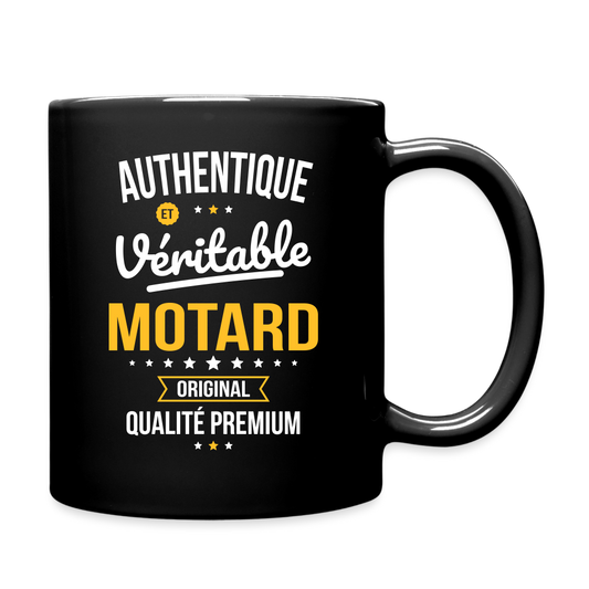 Mug uni - Authentique et véritable Motard - noir