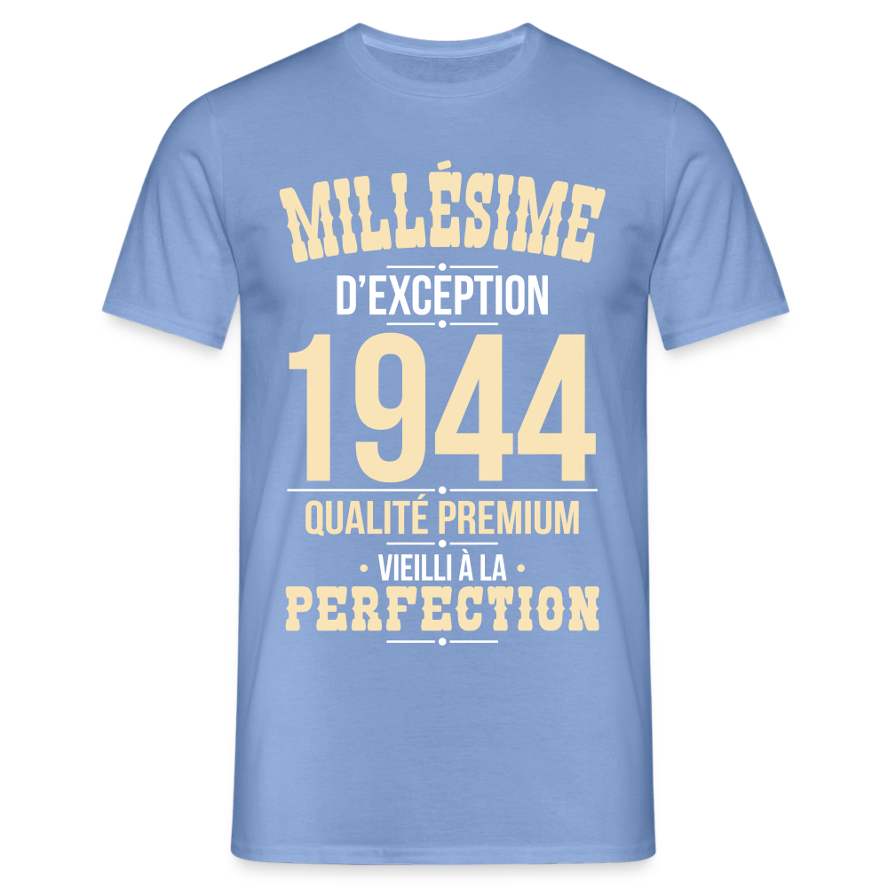 T-shirt Homme - Anniversaire 80 Ans - Millésime 1944 - carolina blue