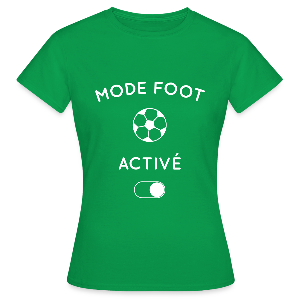 T-shirt Femme - Mode foot activé - vert