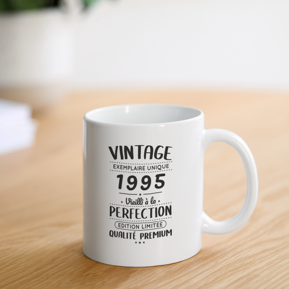 Mug blanc - Anniversaire 30 Ans - Vintage 1995 - blanc