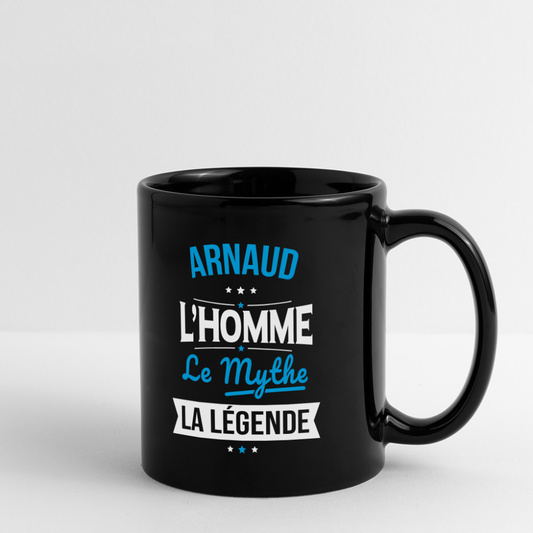 Mug uni - Arnaud - l'Homme - le Mythe - la Légende - noir