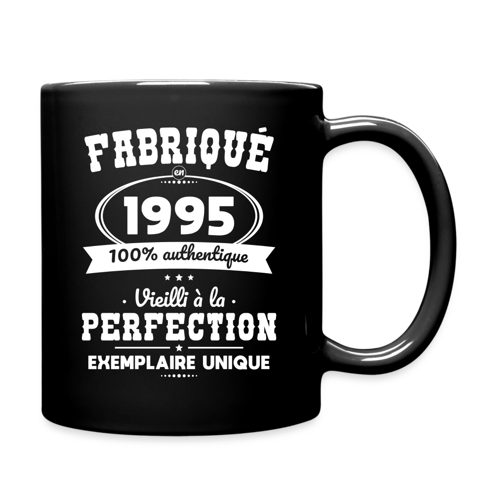 Mug uni - Anniversaire 30 Ans - Fabriqué en 1995 - noir