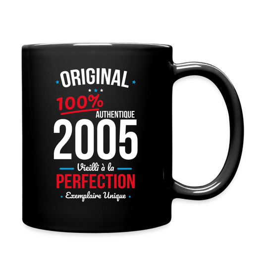 Mug uni - Anniversaire 20 Ans - Original 2005 - noir