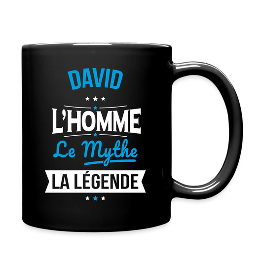 Mug uni - David - l'Homme - le Mythe - la Légende - noir