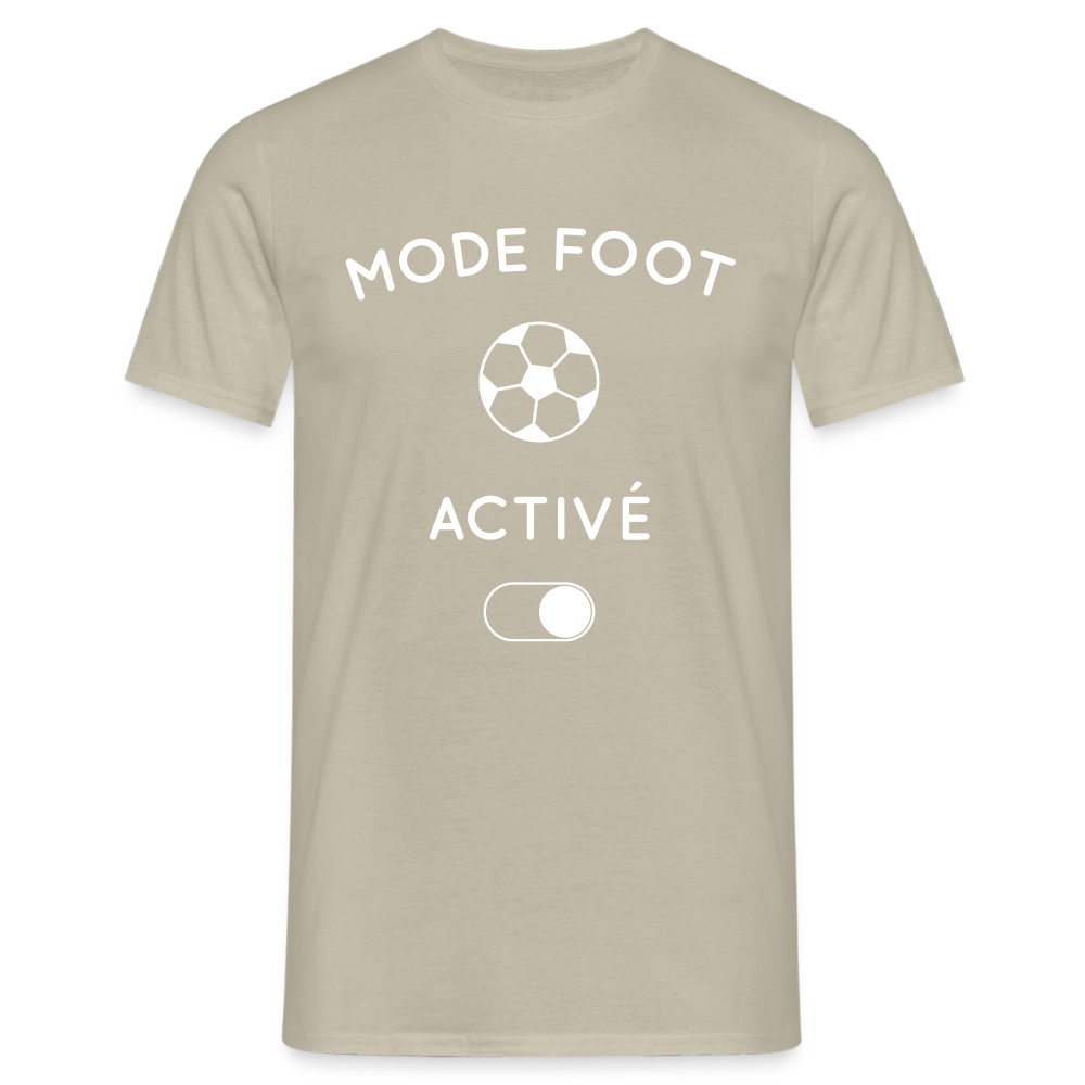 T-shirt Homme - Mode foot activé - beige sable