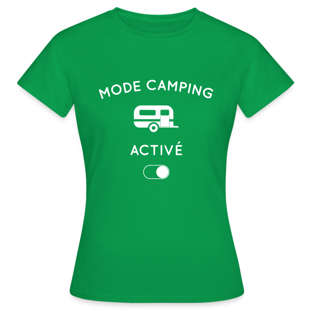 T-shirt Femme - Mode camping activé - vert