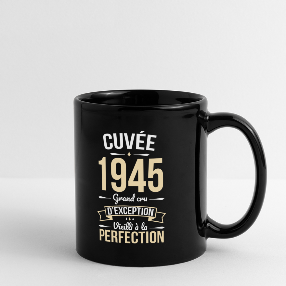 Mug uni - Anniversaire 80 Ans - Cuvée 1945 - noir