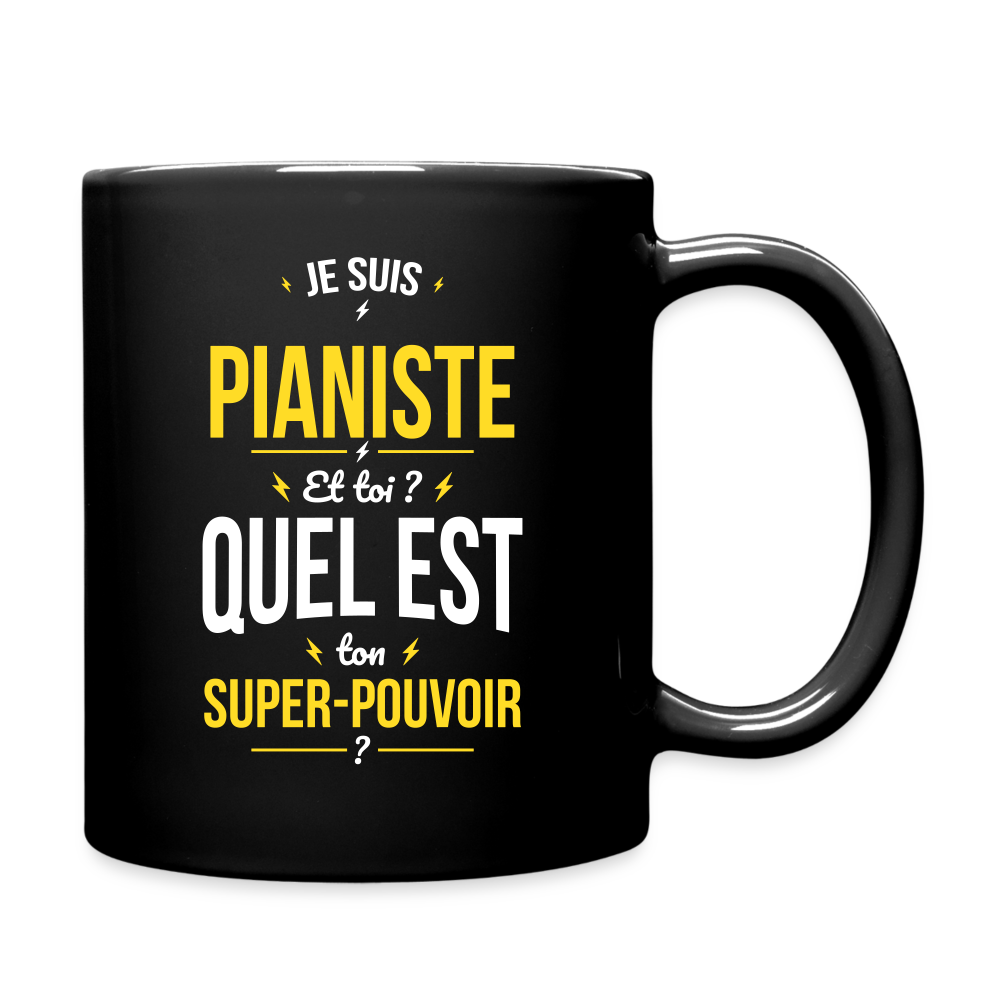 Mug uni - Je suis pianiste -Super-pouvoir - noir