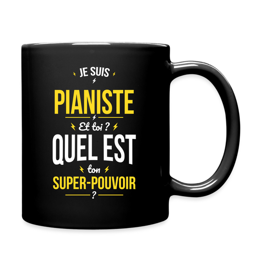 Mug uni - Je suis pianiste -Super-pouvoir - noir