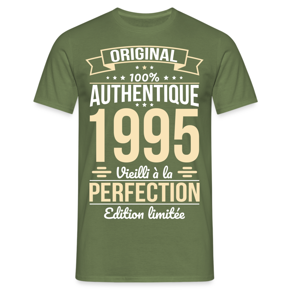 T-shirt Homme - Anniversaire 30 Ans - Original 1995 - vert militaire