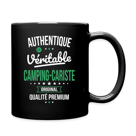 Mug uni - Authentique et véritable Camping-Cariste - noir