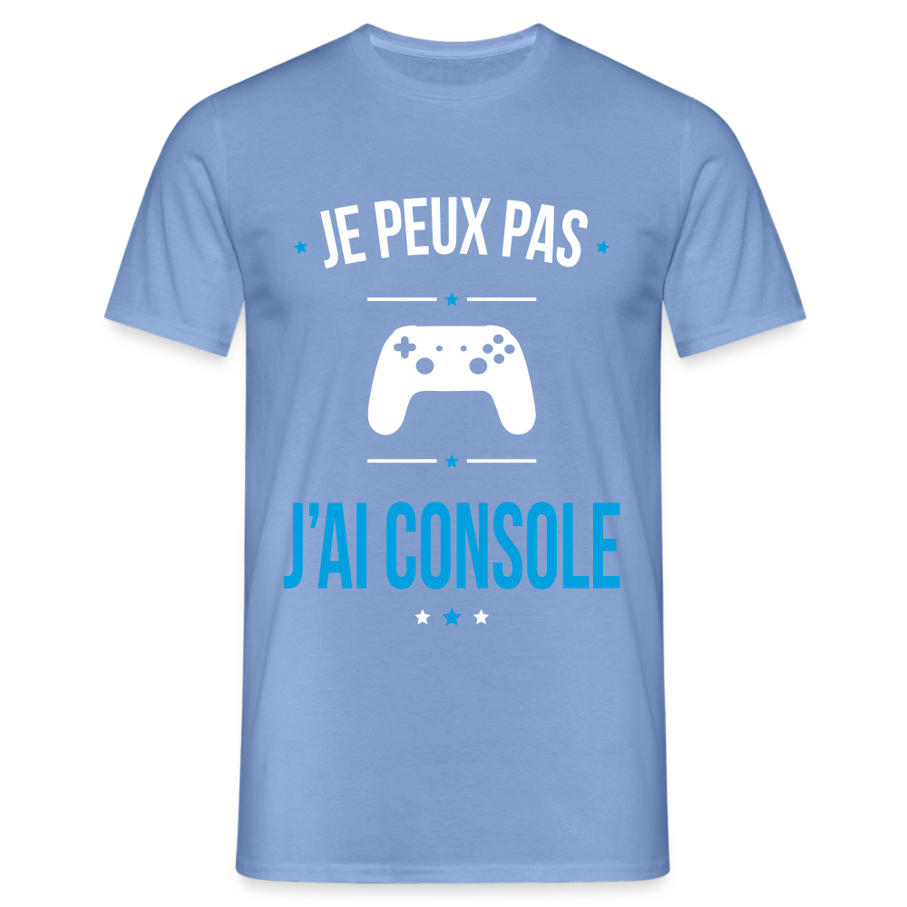 T-shirt Homme - Je peux pas j'ai Console - carolina blue