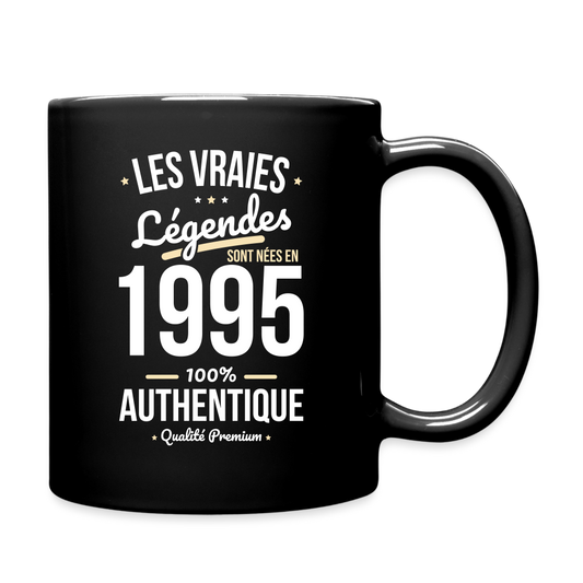 Mug uni - Anniversaire 30 Ans - Les vraies Légendes sont nées en 1995 - noir