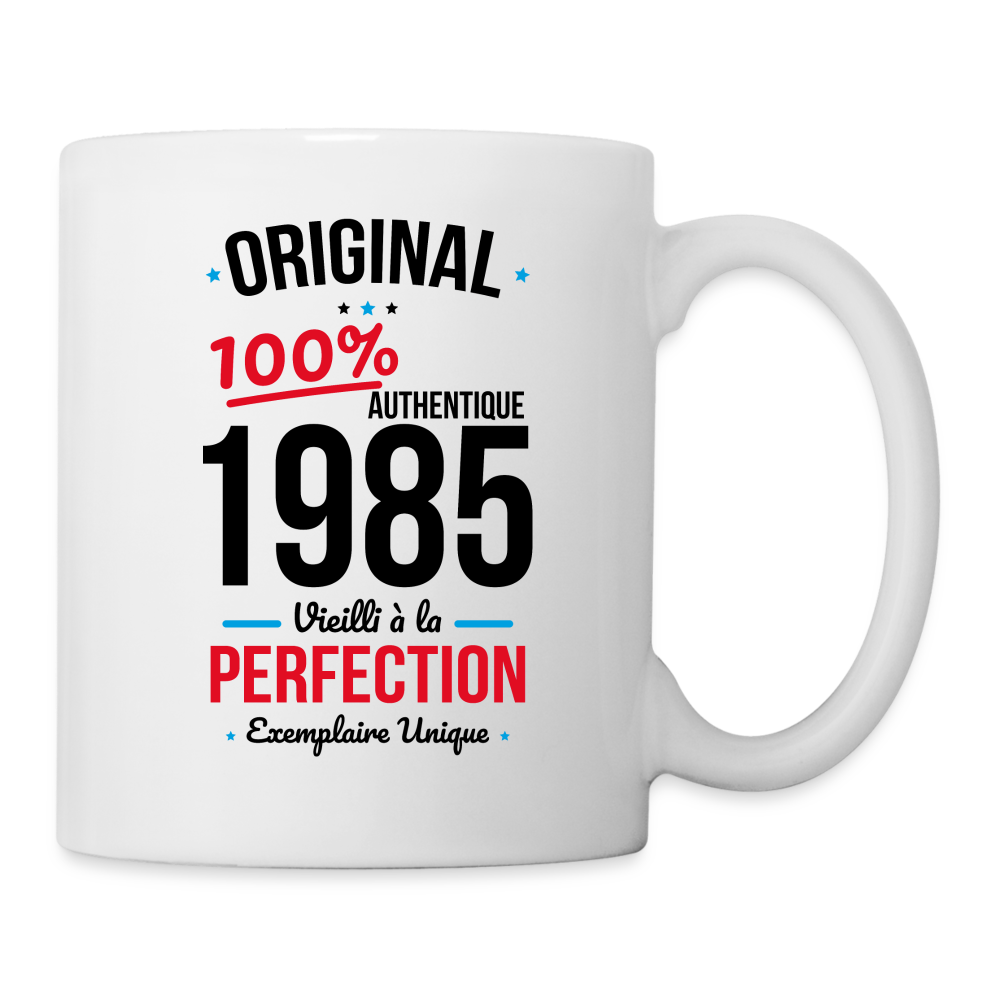 Mug blanc - Anniversaire 40 Ans - Original 1985 - blanc