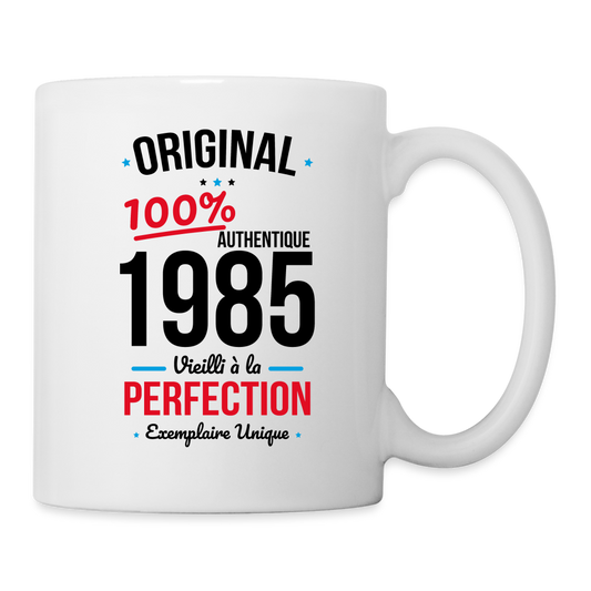 Mug blanc - Anniversaire 40 Ans - Original 1985 - blanc