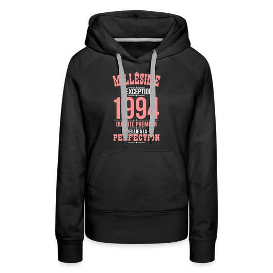 Sweat à capuche Premium Femme - Anniversaire 31 Ans - Millésime 1994 - noir