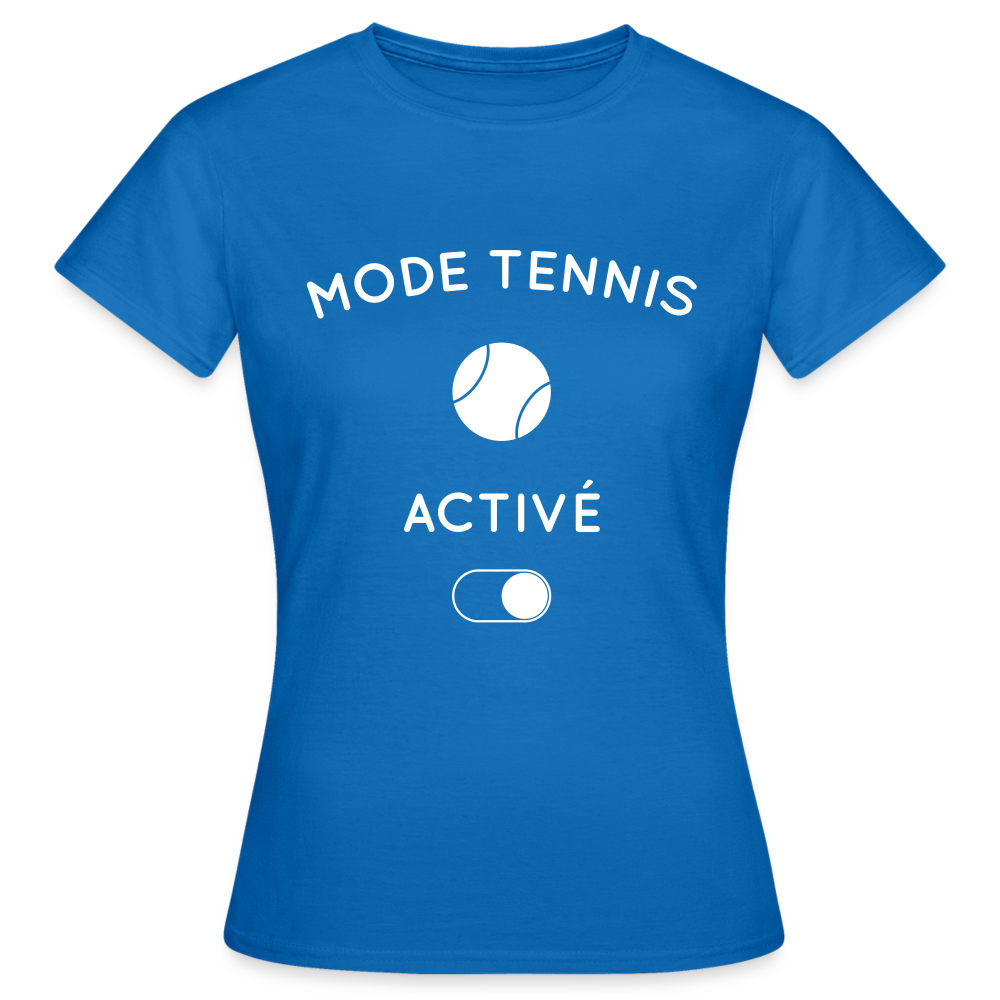 T-shirt Femme - Mode tennis activé - bleu royal