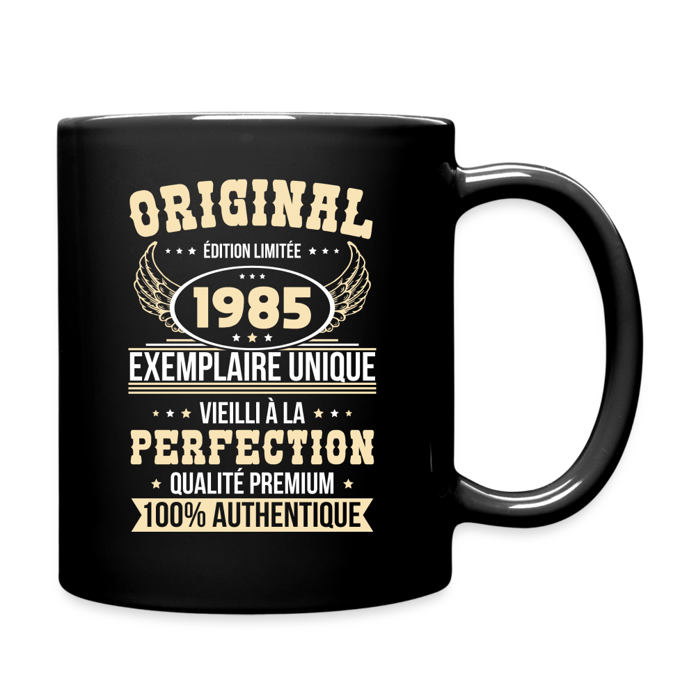 Mug uni - Anniversaire 40 Ans - Original 1985 - noir