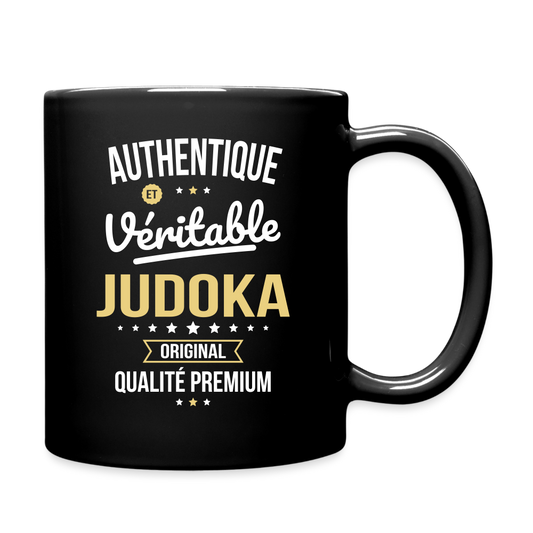 Mug uni - Authentique et véritable Judoka - noir