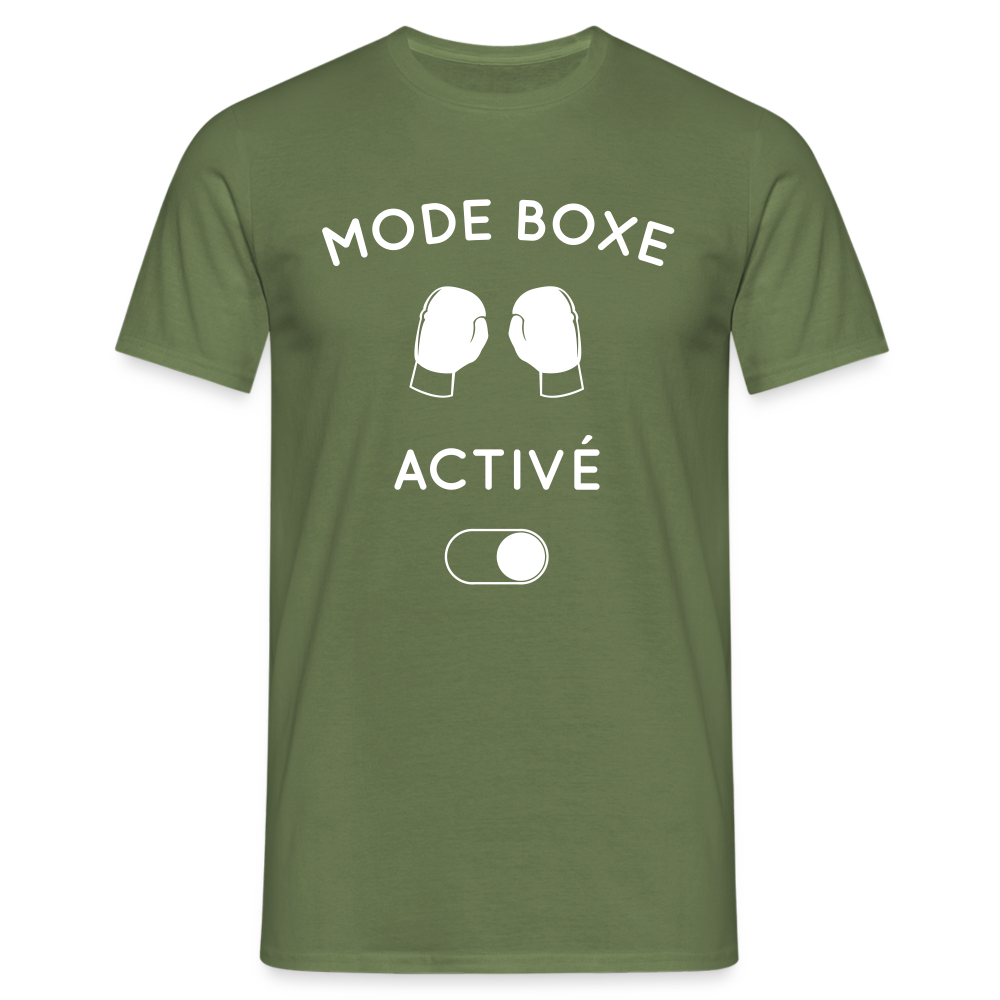 T-shirt Homme - Mode boxe activé - vert militaire