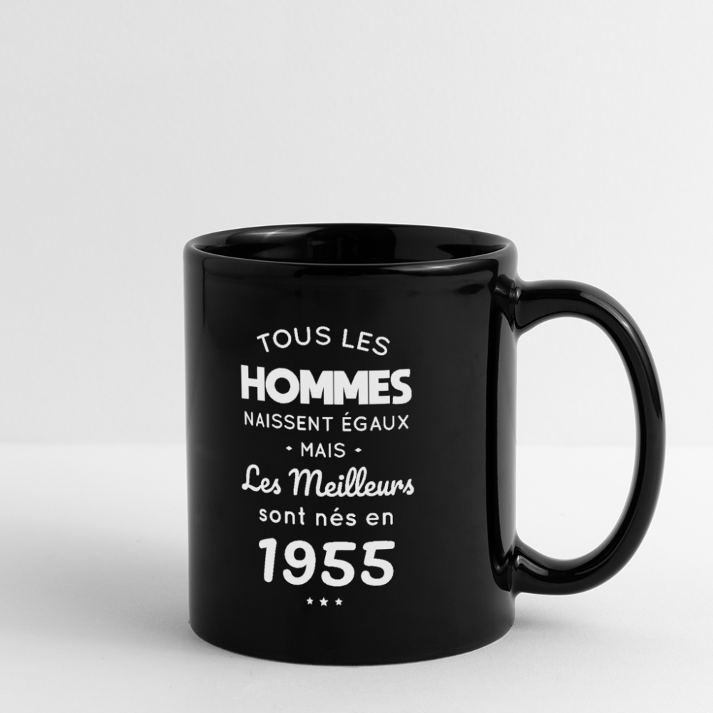 Mug uni - Anniversaire 70 Ans - Les meilleurs sont nés en 1955 - noir