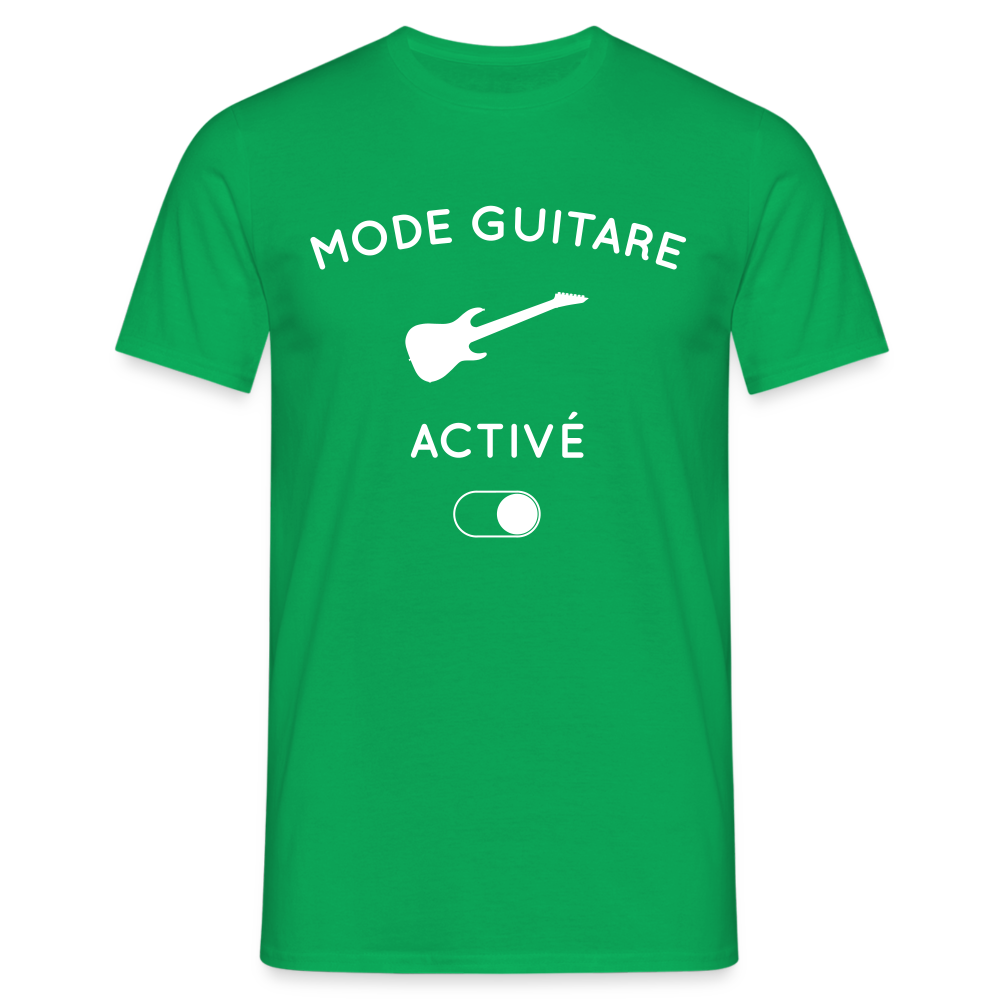 T-shirt Homme - Mode guitare activé - vert