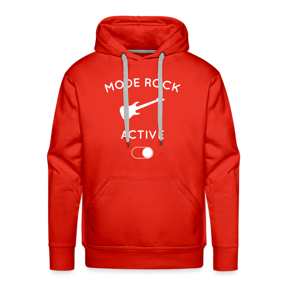 Sweat à capuche Premium Homme - Mode rock activé - rouge