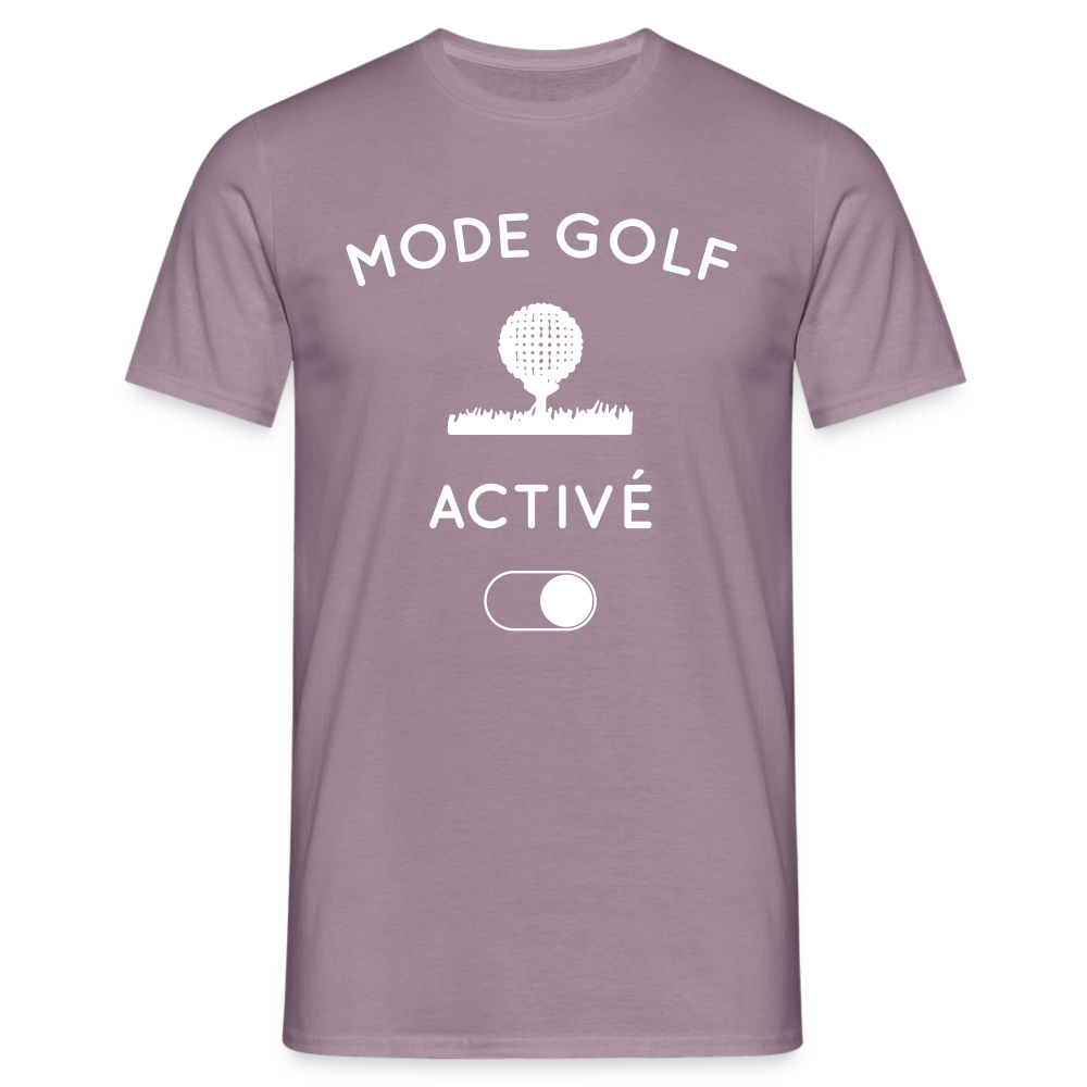 T-shirt Homme - Mode golf activé - mauve gris 