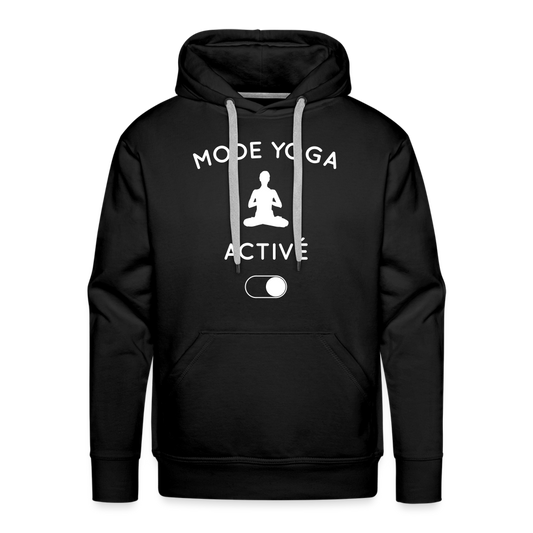 Sweat à capuche Premium Homme - Mode yoga activé - noir