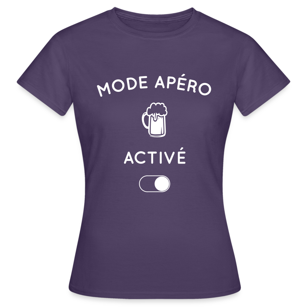 T-shirt Femme - Mode apéro activé - violet foncé