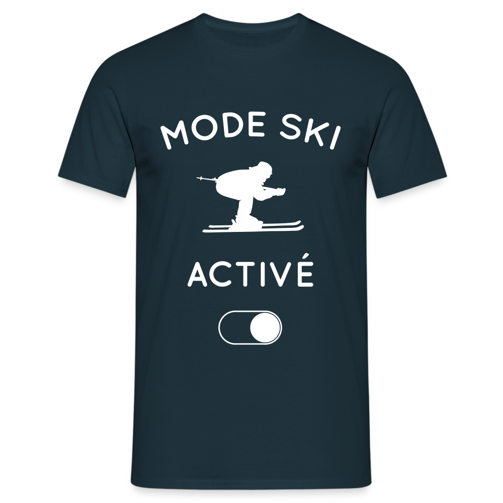 T-shirt Homme - Mode ski activé - marine