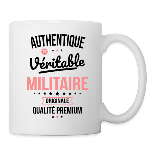 Mug blanc - Authentique et véritable Militaire - blanc