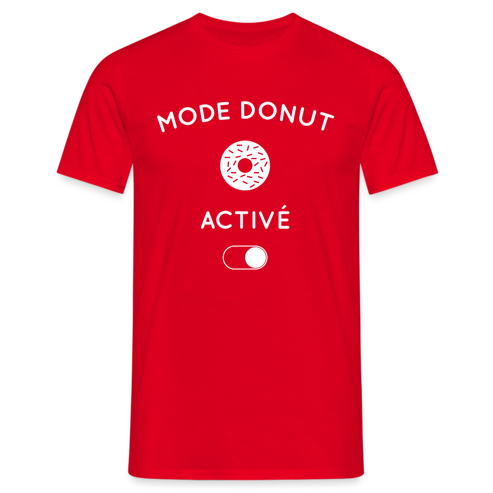 T-shirt Homme - Mode donut activé - rouge