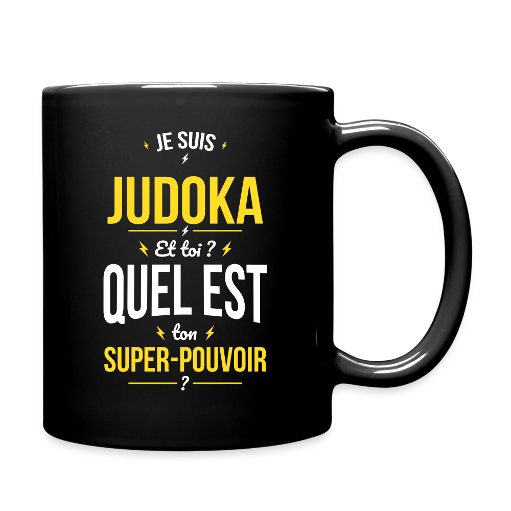 Mug uni - Je suis judoka - Super-pouvoir - noir