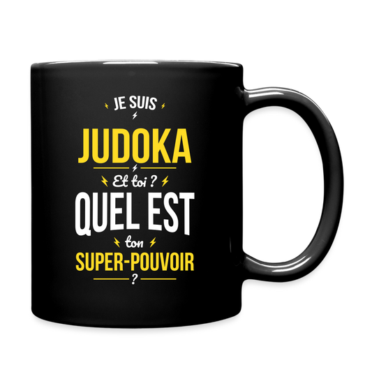 Mug uni - Je suis judoka - Super-pouvoir - noir