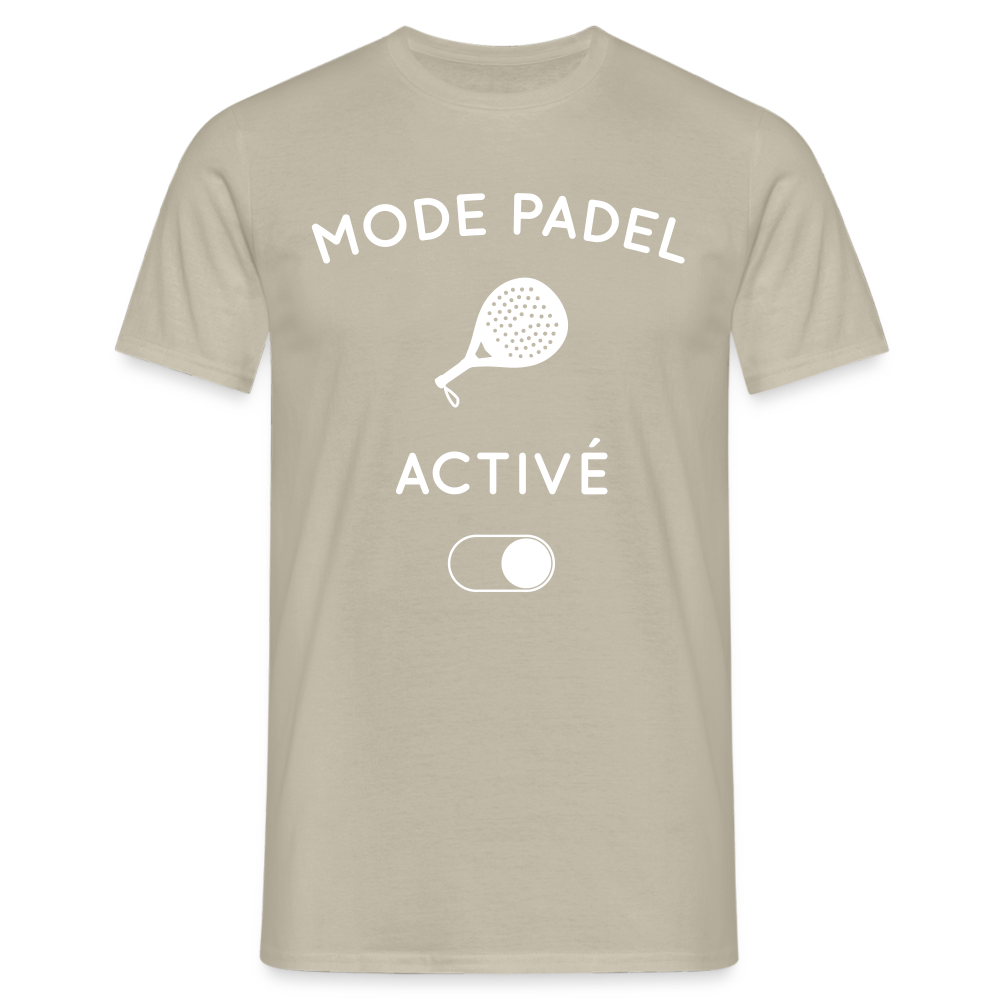 T-shirt Homme - Mode padel activé - beige sable