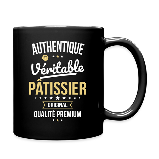 Mug uni - Authentique et véritable Pâtissier - noir